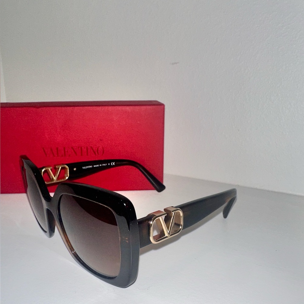 Valentino Square Gradient 53mm Sunglasses